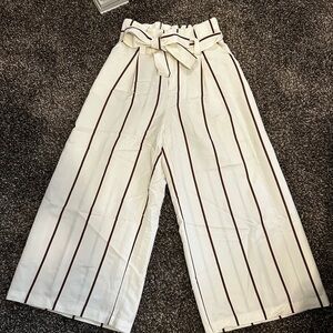 🍂a new day Striped Wide-Leg Pants